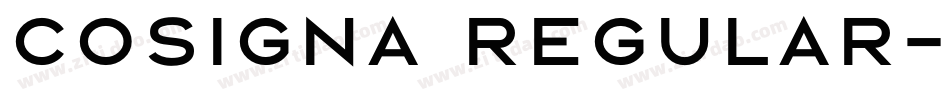 Cosigna Regular字体转换